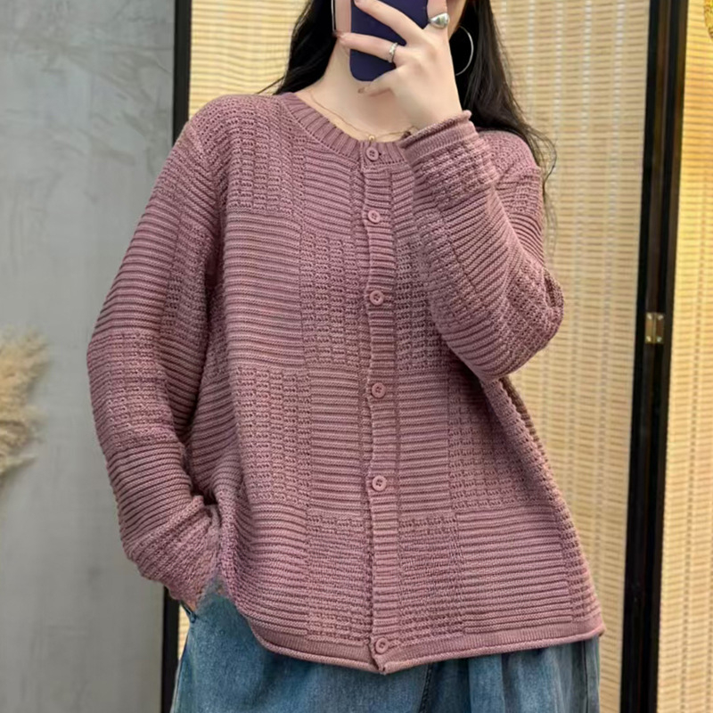 Chicfifth Sweater Women Winter Long Sleeve High Quality Autumn Vintage Top Knitted Cardigan