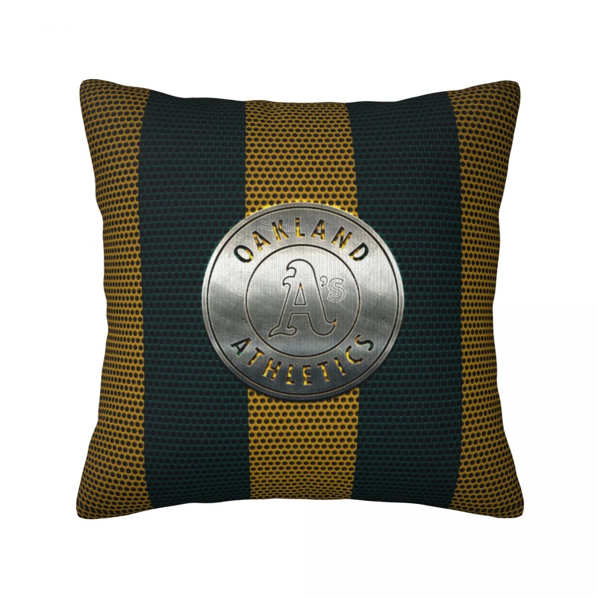 Oakland Athletics Silver Logo Decorative Square Throw Pillow Covers