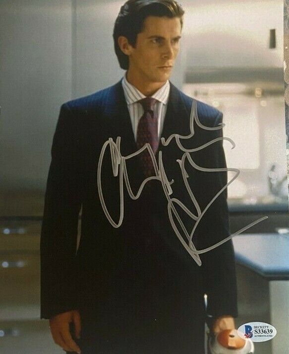 Christian Bale signed autographed 8x10 Photo Poster painting American Psycho Beckett COA