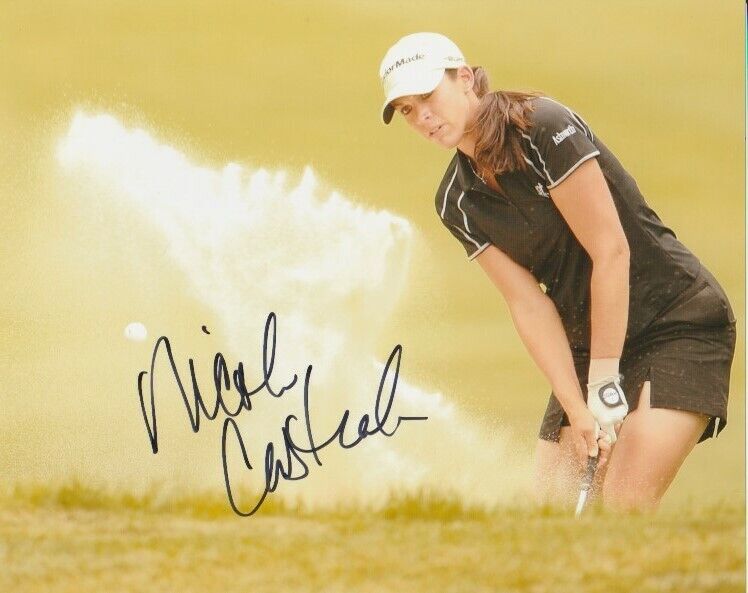 NICOLE CASTRALE SIGNED LPGA GOLF 8x10 Photo Poster painting #5 Autograph PROOF