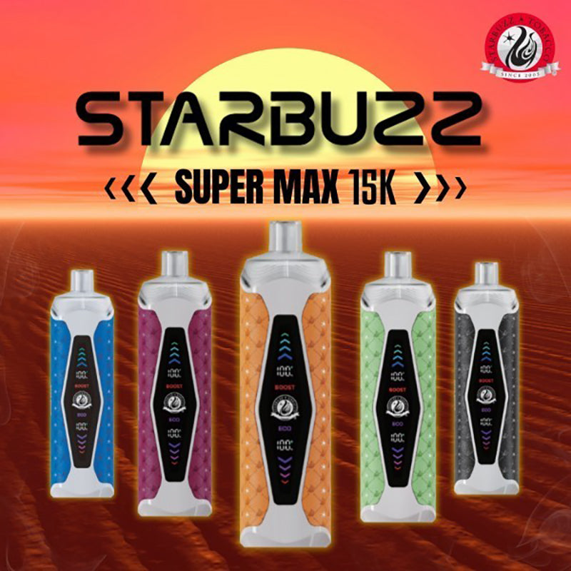 STARBUZZ SUPER MAX 15000 Puffs Disposable Vape Wholesale STARBUZZ CTYVape