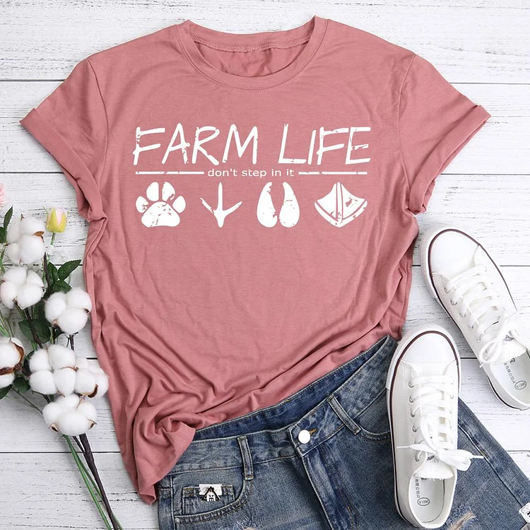 PSL - Farm Life Don't step in it  T-Shirt Tee-05455