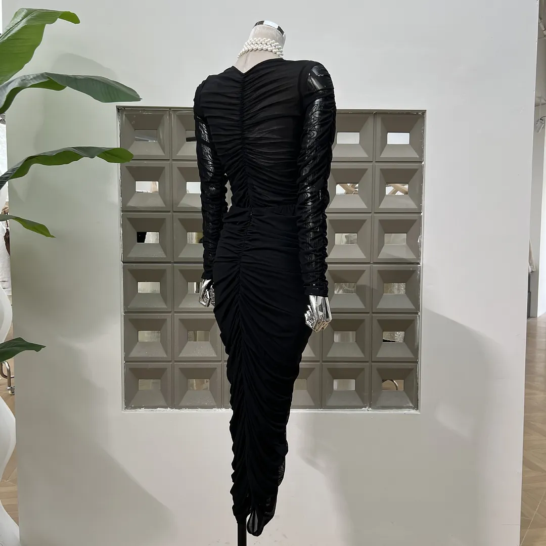 Brownm Light Ripe Breeze Early Spring Fashion Three-Dimensional Flowers Wrinkle Elastic Coat On The Head + Wrinkle Bag Hip Step Half Skirt Set