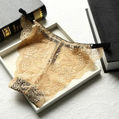 BANNIROU Woman Lace Panties Underwear Lingerie Mid Waist Good Quality Soft Female Sexy Briefs New 2021 Hot Sale Fashion 1 Pieces