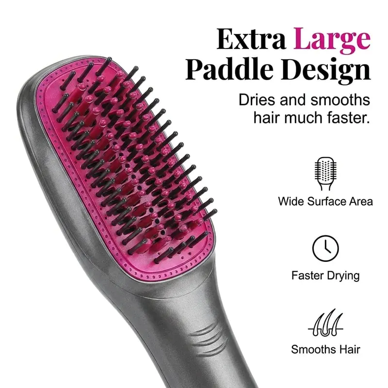 Extra-wide floating paddle brush