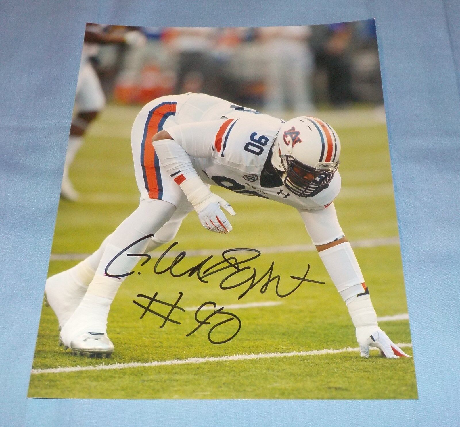 Auburn Tigers Gabe Wright Signed Autographed 8x10 Photo Poster painting B Cleveland Browns