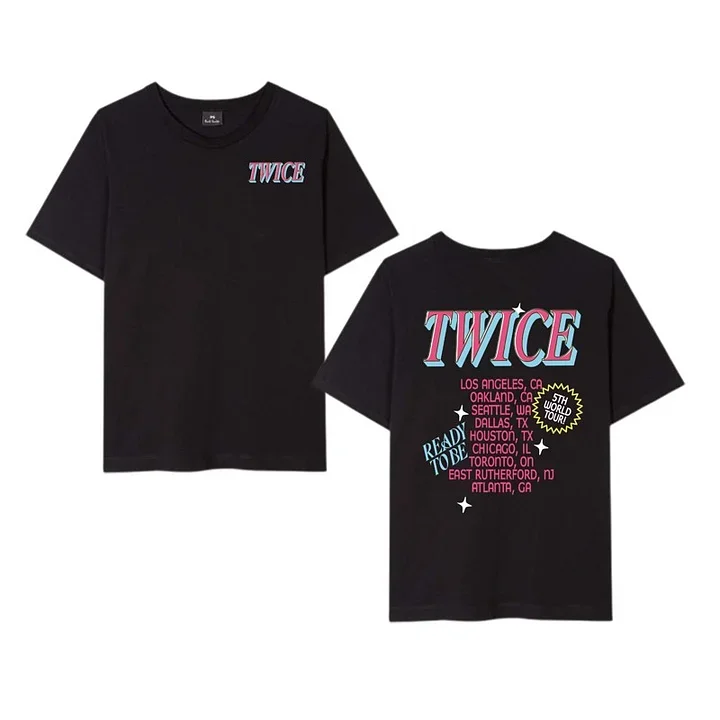 TWICE 5th World Tour READY TO BE US Tour T-shirt