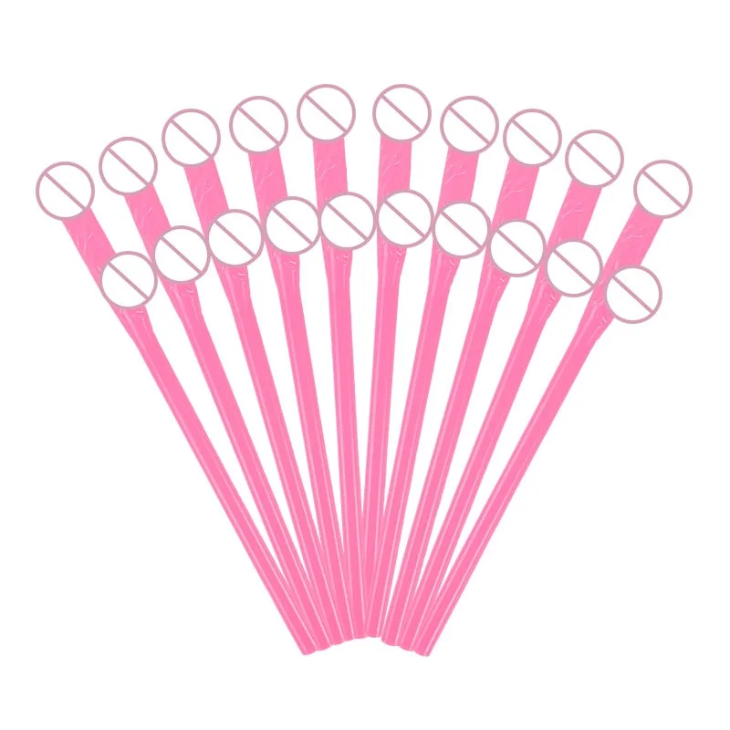 10pcs Drinking Penis Straws Bridal Shower Sexy Hen Night Bachelorette Party Decoration Nude Penis Straw Toy Bar Wedding Supplies