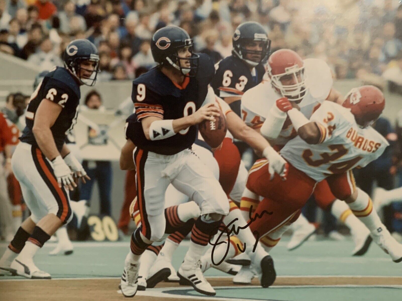 jim mcmahon Signed 8x10 Pic Photo Poster painting Auto Bears