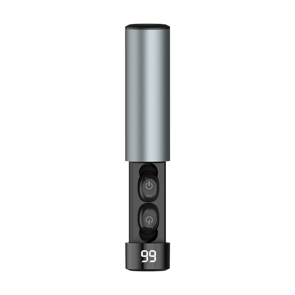 

HBQ-Q67-F9 TWS Wireless Bluetooth-compatible 5.0 Earphone Display w/Charge Box (Grey), 501 Original