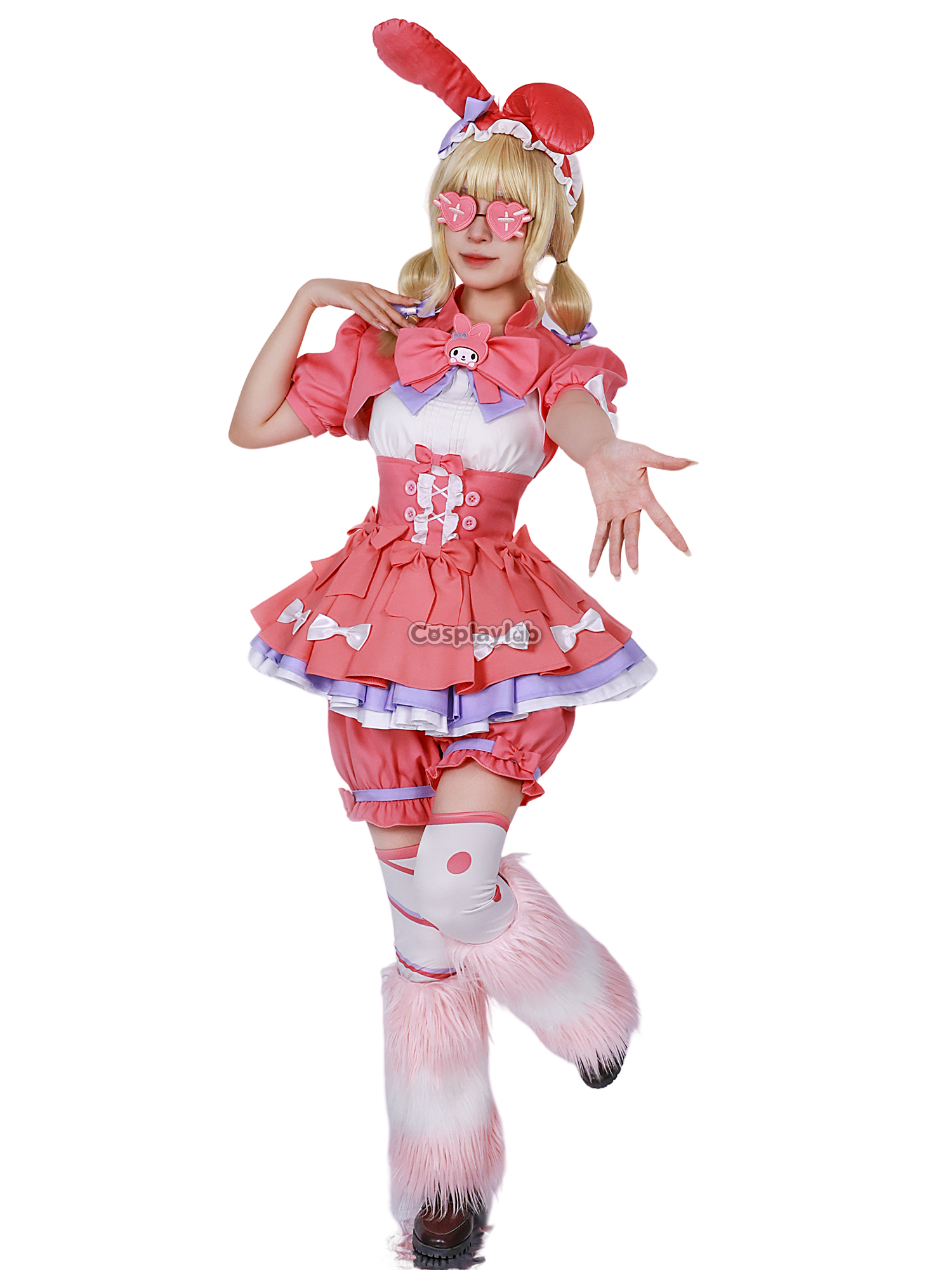 Identity V x Sanrio Cheerleader Lily Barriere Cosplay Costume Outfit