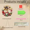 XMAS DIY Acrylic Special Shape Diamond Painting Hanging Pendant Hanging Kit