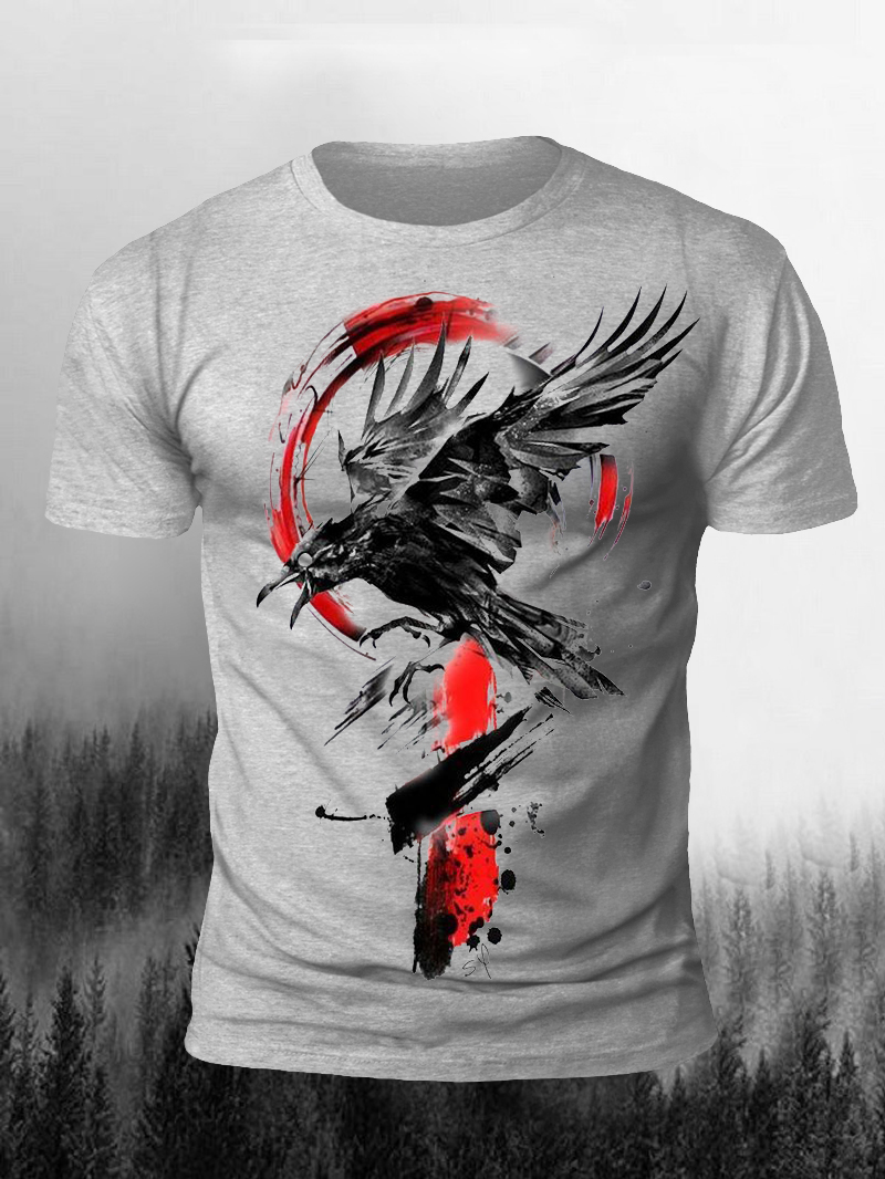 Eagle Print Short Sleeve T-Shirt
