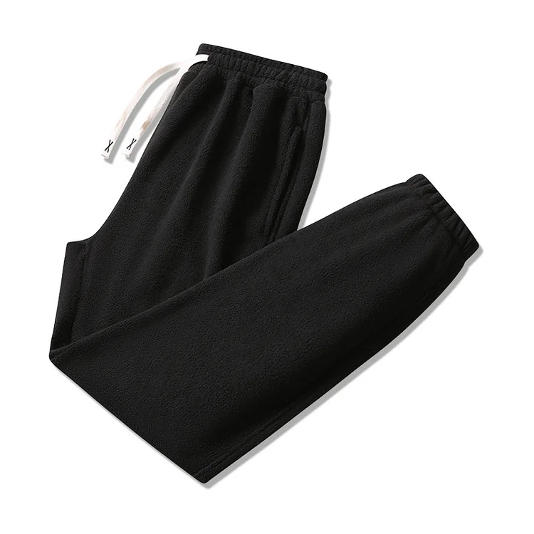 PASUXI New Arrival Autumn Winter Embroidery Winter Warm Mans Streetwear Men's Trousers Cotton Jogging Sweatpants Fleece Pants huanwei
