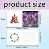 6Pcs Diamond Painting Castle Greeting Cards Congratulations Cards & Gifts