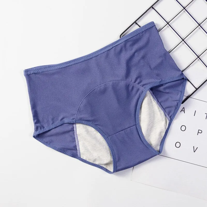 Menstrual Panties Women Sexy Pants Leak Proof Incontinence Underwear Period Proof Cotton High Waist Warm Female Briefs 2/3PCS