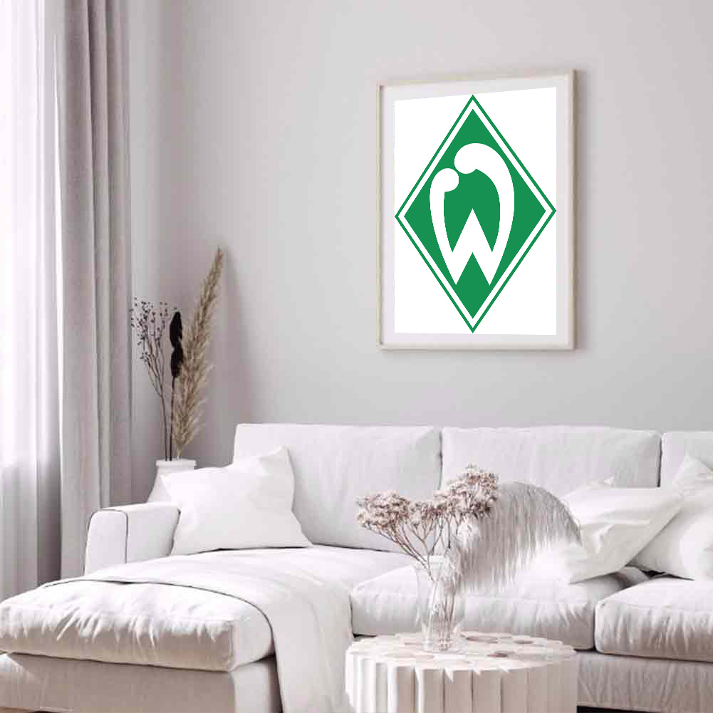 

(Round/Square) Football Werder Bremen - Diamond Painting/Paint By Numbers/Cross Stitch, Square diamond 30*40cm, 501 Original