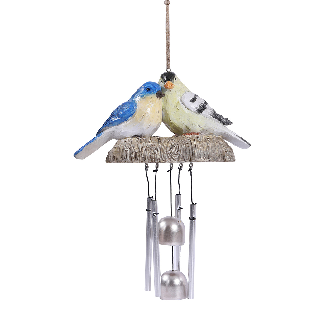 

Birds Wind Chimes Bells Resin Copper Windchime Pendant Garden Decoration, 501 Original