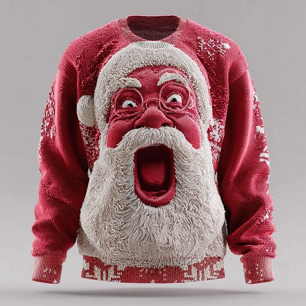 3D Print Unisex Crew Neck Christmas Ugly Sweatshirt-inspireuse