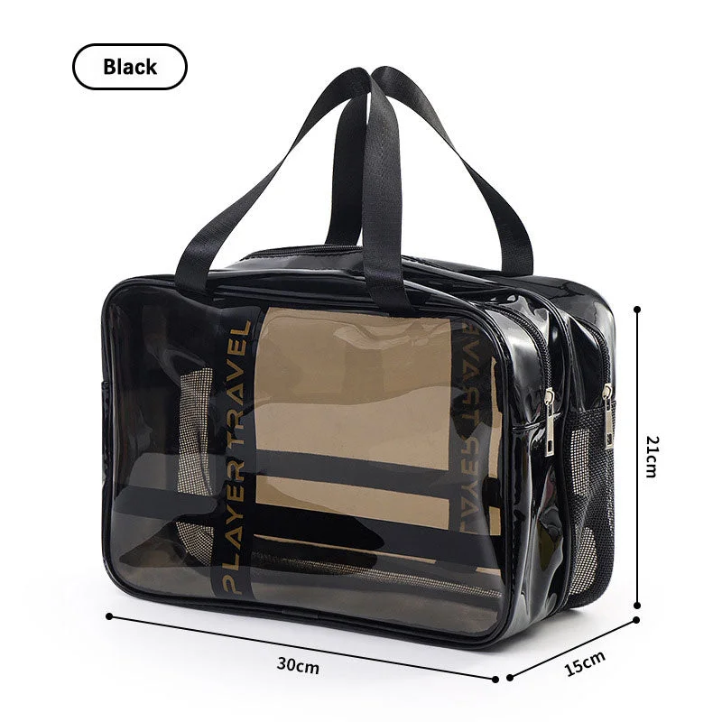 New portable waterproof large-capacity wet and dry separation toiletry, makeup storage and swimming bag