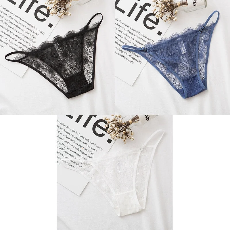 3pcs Sexy Briefs Lace Panties For Woman Underwear Briefs Hot Sale Female Breifs Underwear For Woman Panties Sexy Ladies Briefs