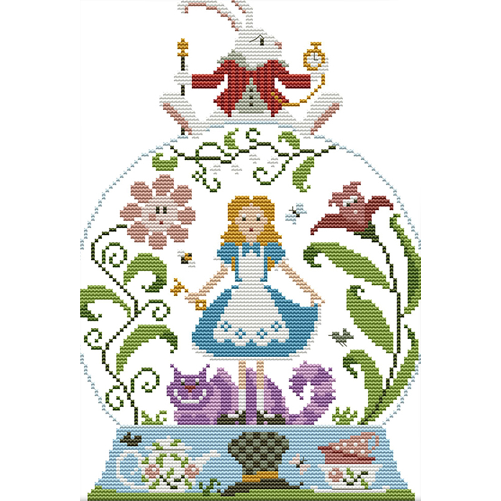 

Fairy Tale - 14CT Stamped Cross Stitch - 26*34CM, 501 Original
