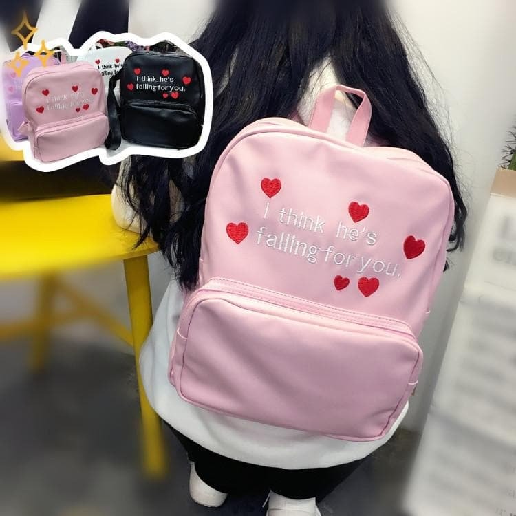 [4 Colors]English Letter Embroidery Satchel SP166899