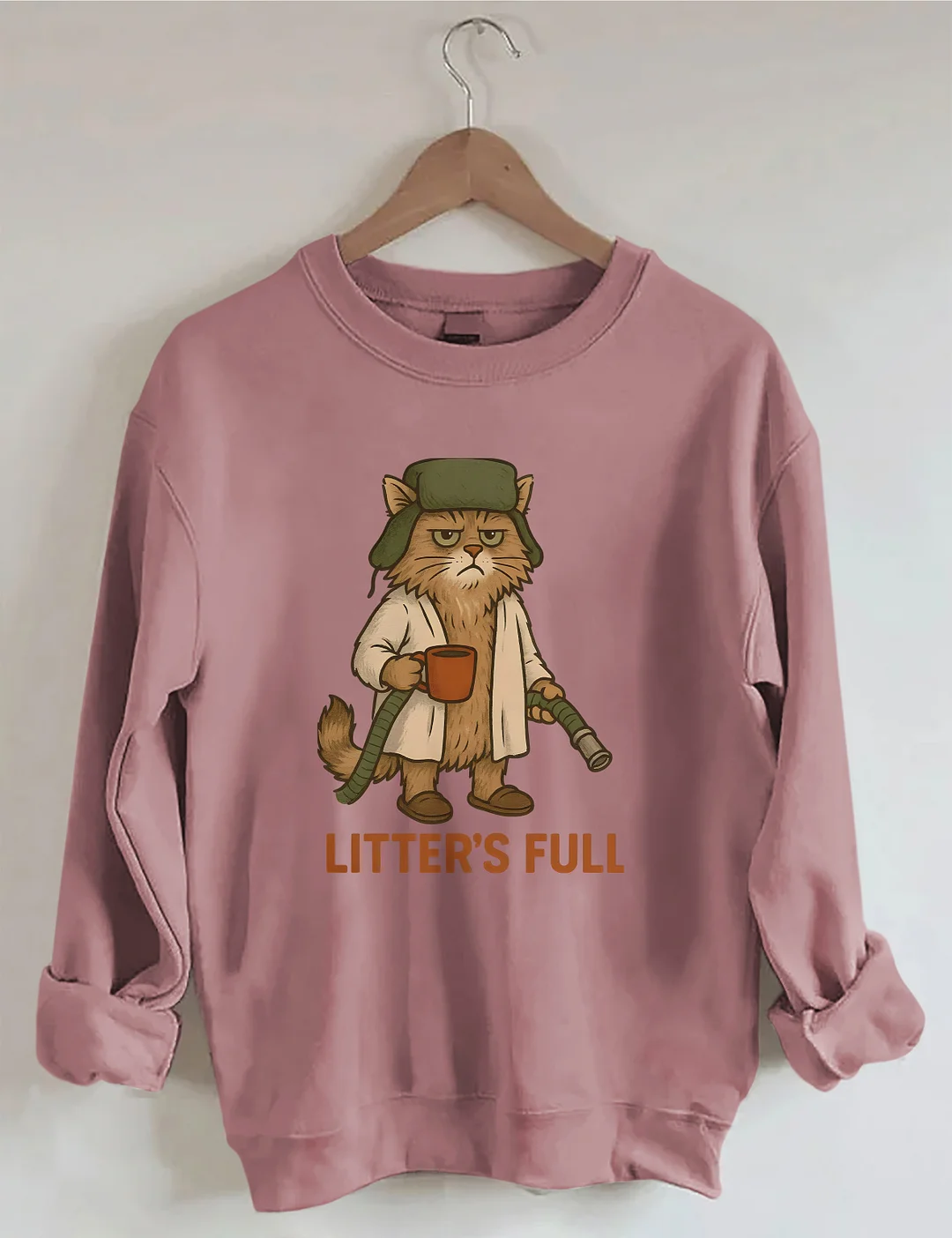 Litter's Full Christmas Vacation Cat Sweatshirt