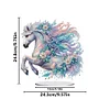 White Horse Double Sided - 5D DIY Ornament