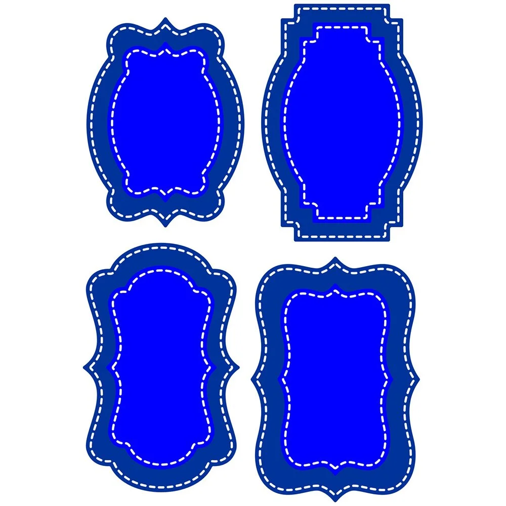 Nigikala Goddess Metal Cutting Dies 8pc label shape Diy Scrapbooking Photo Album Decorative Embossing Paper Card Crafts