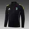 2025/2026 Juventus Half-Pull Training Suit Black Football Shirt 1:1 Thai Quality Set