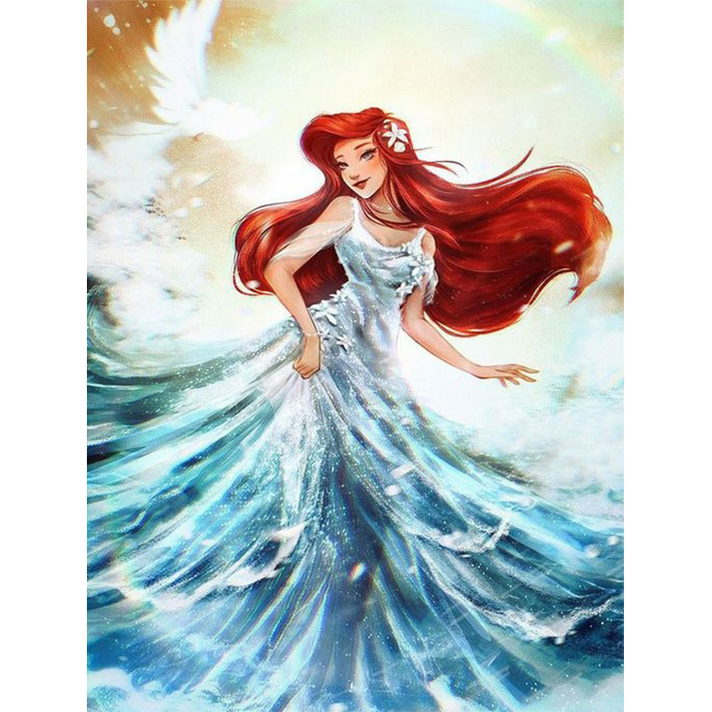 

Red Hair Girl - Round Drill Diamond Painting - 40*50CM, 501 Original