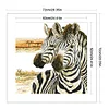Zebra - 9CT Partial Beaded Cross Stitch Kit(62x62cm)
