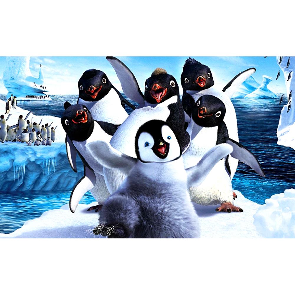 

Cartoon Penguin - Round Drill Diamond Painting - 40*30CM, 501 Original