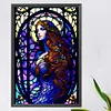 uk.everydayedeals (Limited Stock)Diamond Painting - Round AB Drills - Glass Lady(45*65cm)