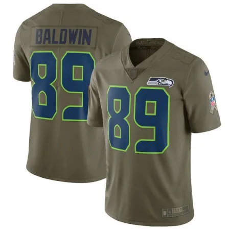 Youth  Seattle Seahawks #89 Doug Baldwin Olive Salute To Service Limited Stitched NFL Jersey