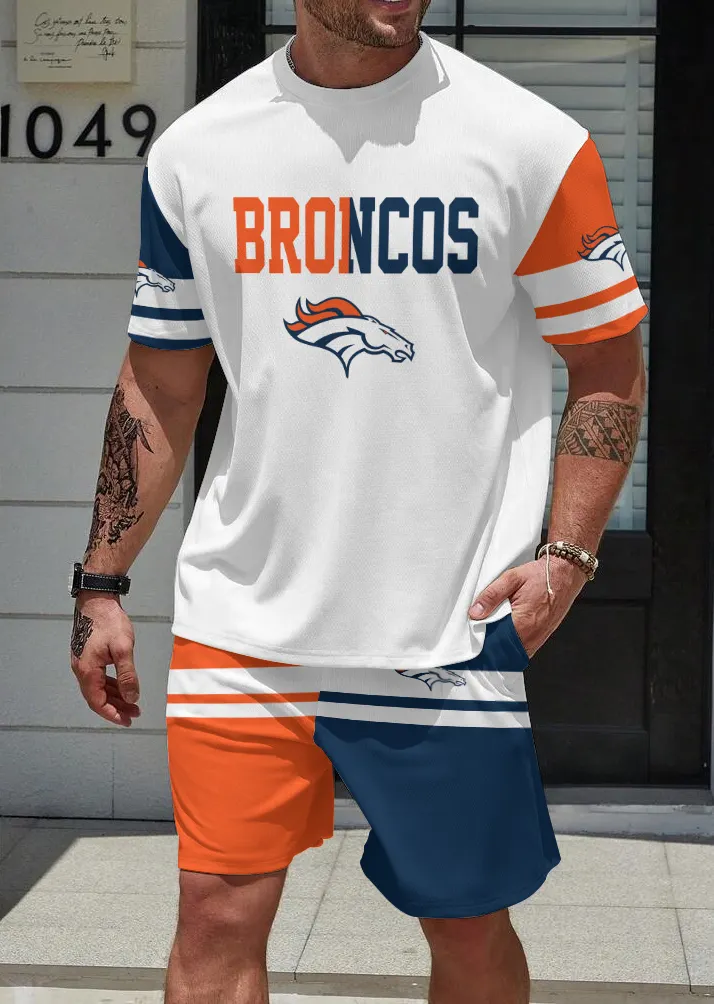 Denver Broncos  Limited Edition Top And Shorts Two-Piece Suits