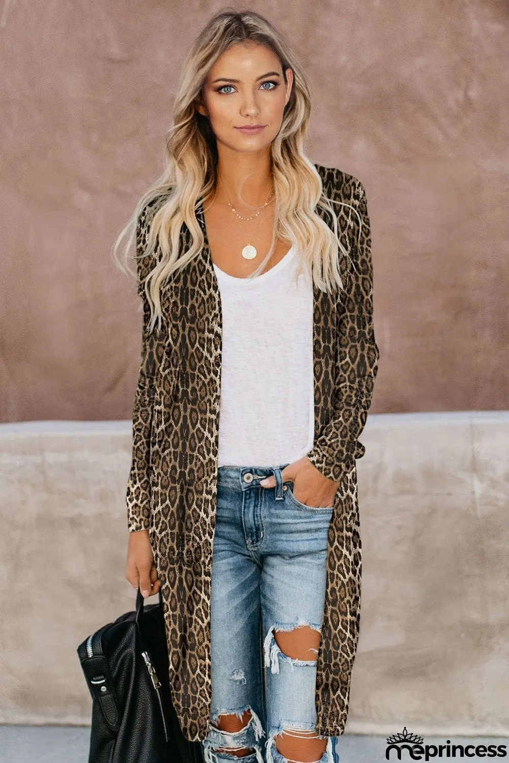 Print Long Cardigan