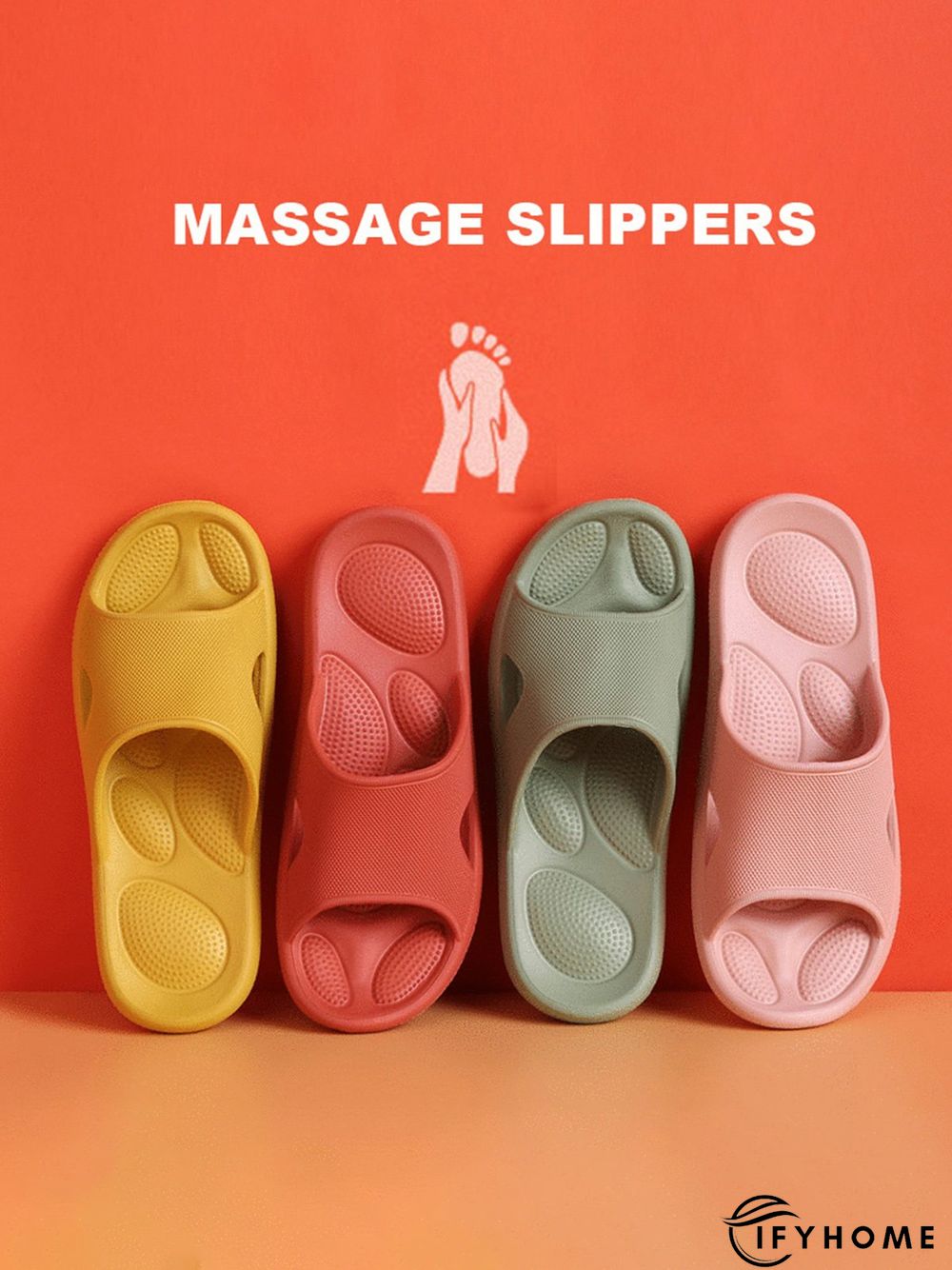 Comfy Plain Eva Massage Bathroom Slippers | IFYHOME