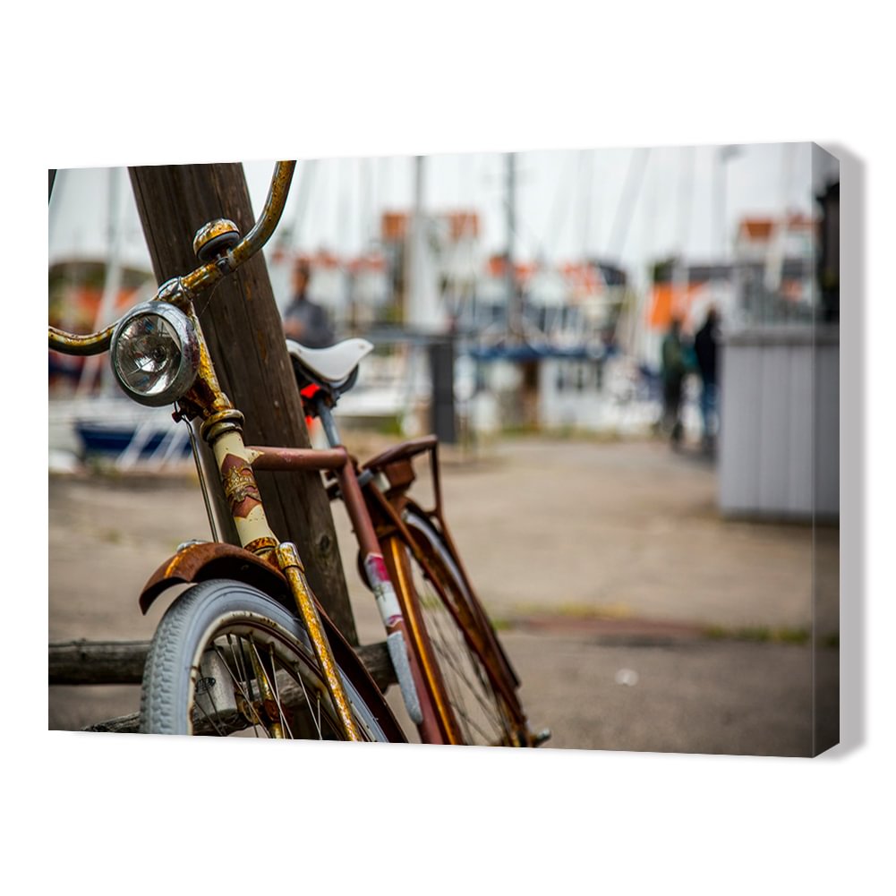 DIY digitale Leinwand Fahrrad handbemalt Öl Bild für