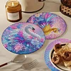 4Pcs Diamond Painting Wooden Animal Placemats with Holder Diamond Art Place Mats