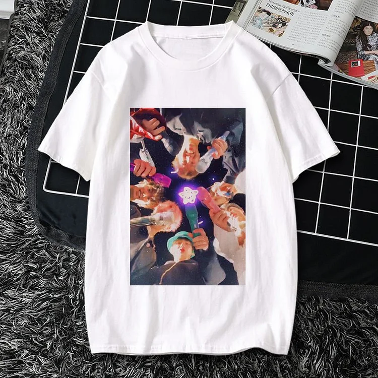 Bts world tour t shirt hot sale