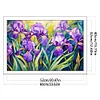 (Big Size)Iris - 11CT Stamped Cross Stitch - 60*40cm - Flower