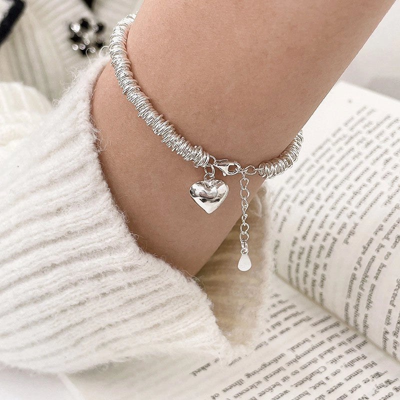 Korean-style Niche Heavy Industry Pearl Silver Beaded Bracelet Women’s Light Luxury Niche Exquisite Bracelet Trendy Bracelet For Girlfriends