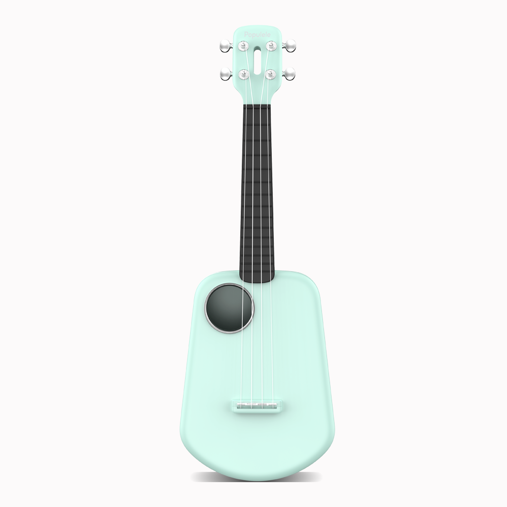 PopuMusic Populele 2 Compact and Portable Smart Ukulele Carbon Fiber  Edition for Beginners, Experts, Kids and Adults
