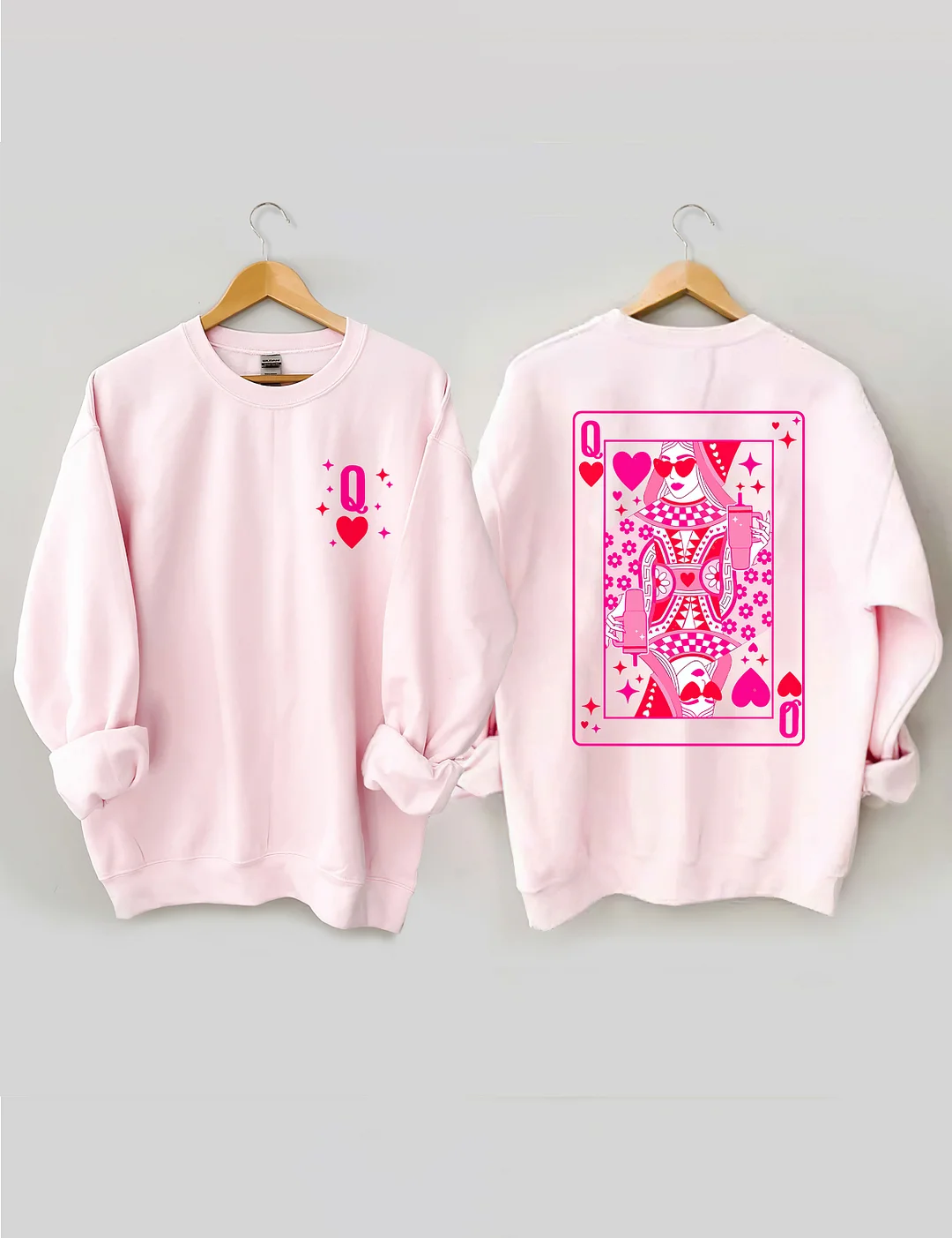  Queen Of Hearts Valentine's Day Sweatshirt 