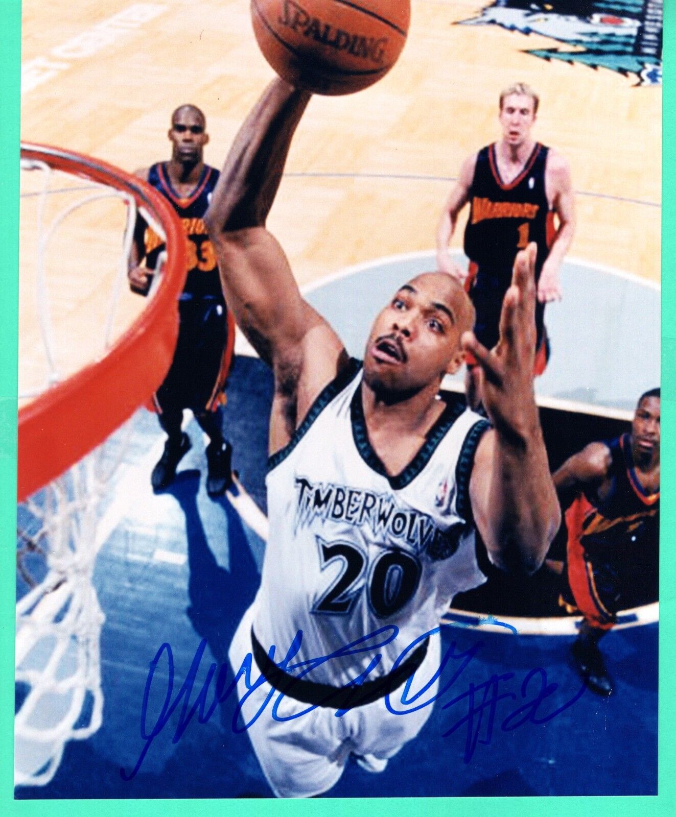 Gary Trent NBA Minnesota Timberwolves Hand Signed Autograph 8x10 Photo Poster painting