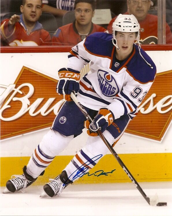 Edmonton Oilers Ryan Nugent Hopkins Signed Autographed 8x10 Photo Poster painting COA E