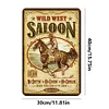 Wild West Saloon - Metal Tin Signs(8*12Inch/12*16Inch)