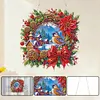 Kit de pendentif 2D &agrave; peinture acrylique 2D pour la maison du village de No&euml;l